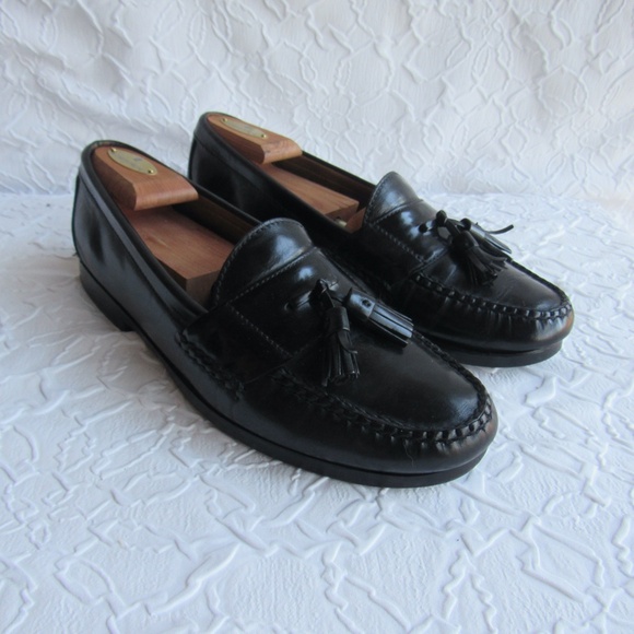 Cole Haan Mens Shoes 10D 10 Black Slip On Loafer Shoes Tassell leather main image 4